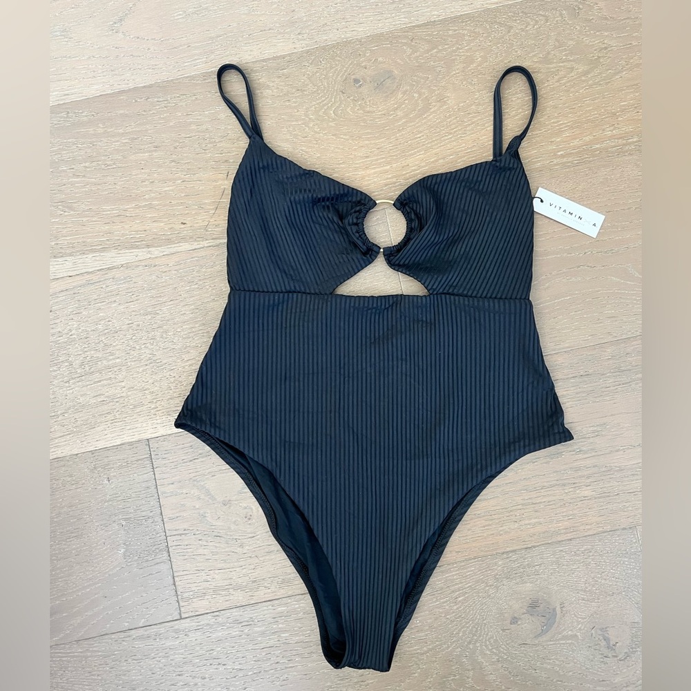 Vitamin A, EcoRib Bedette One Piece Swimsuit. NWT